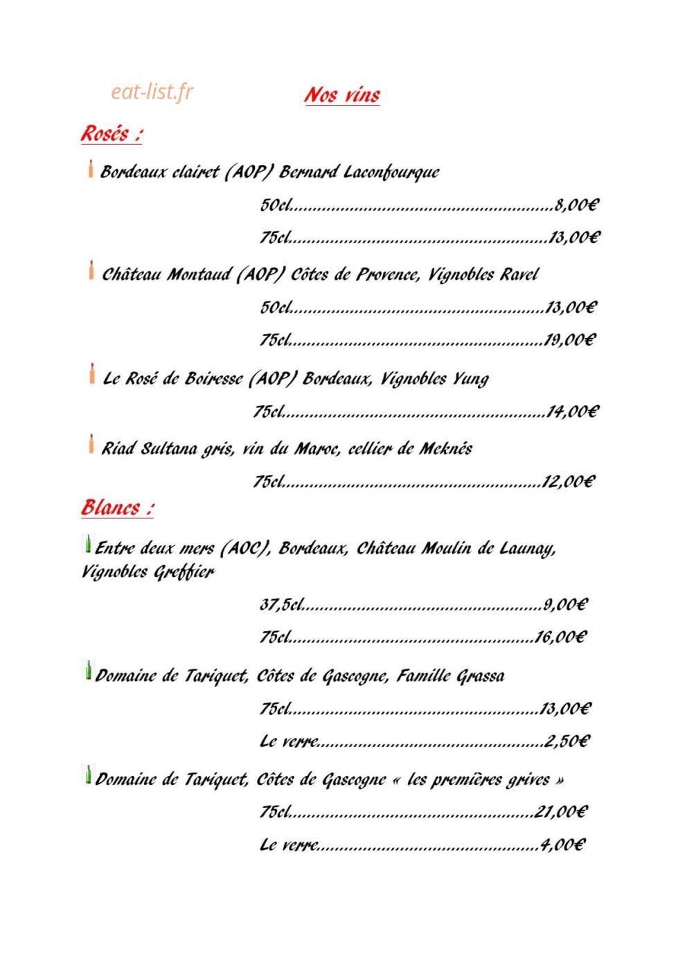 Le Belem — carte page 2