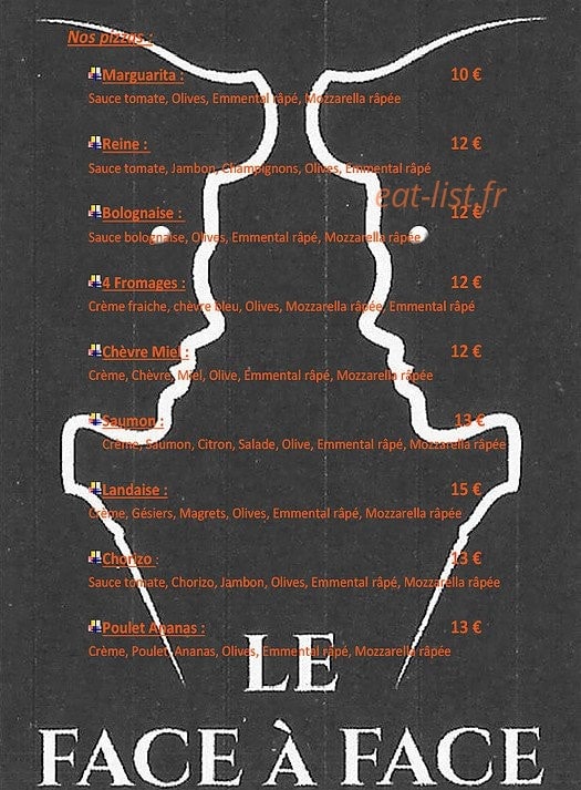 Le Face a Face — carte page 4