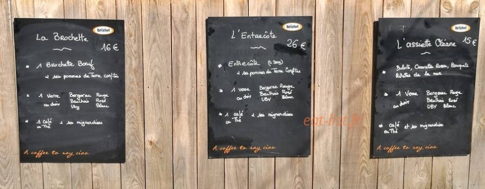 Le Vestiaire — carte page 1