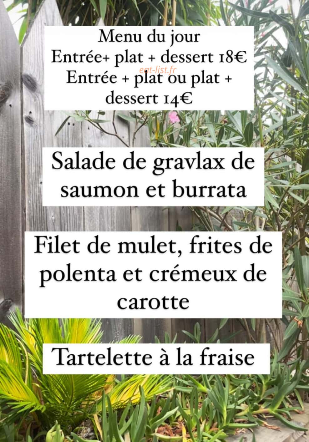 Ô Grain de Sel — carte page 1