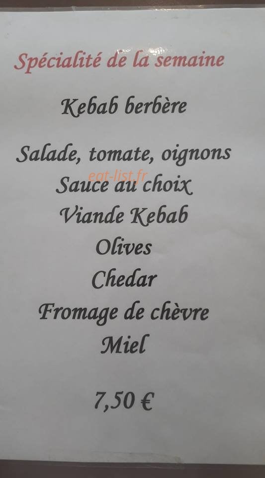 Snack du Lac — carte page 5