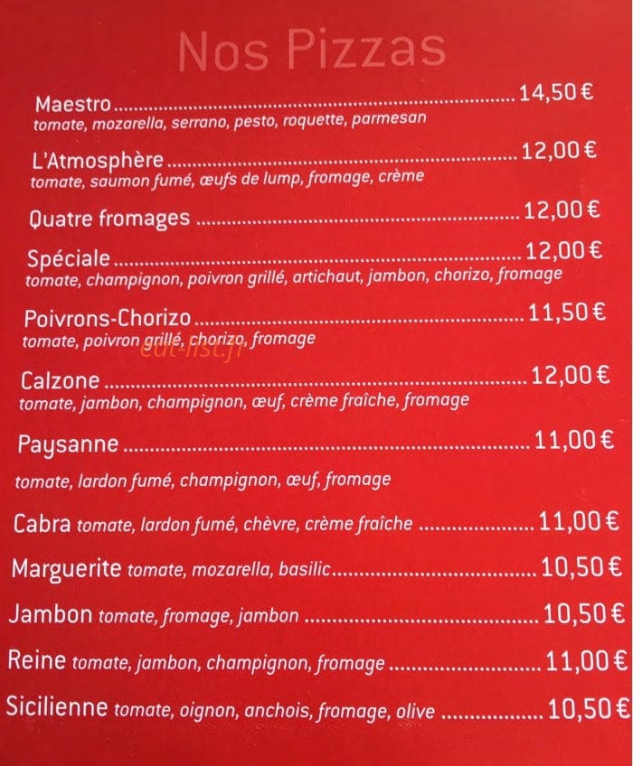 La Guinguette De La Vieille Tour — carte page 3