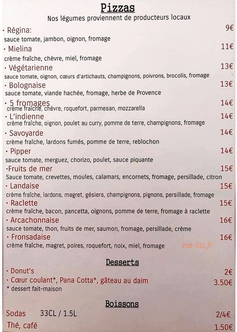Poulet & cie — carte page 2
