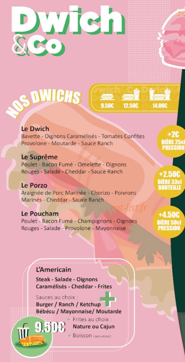 Dwich&Co — carte page 1