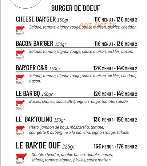 Barger Burger — carte page 4