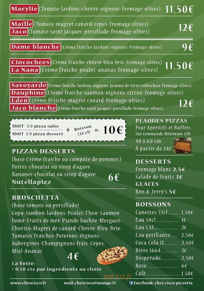 Chez Cisco — carte page 2