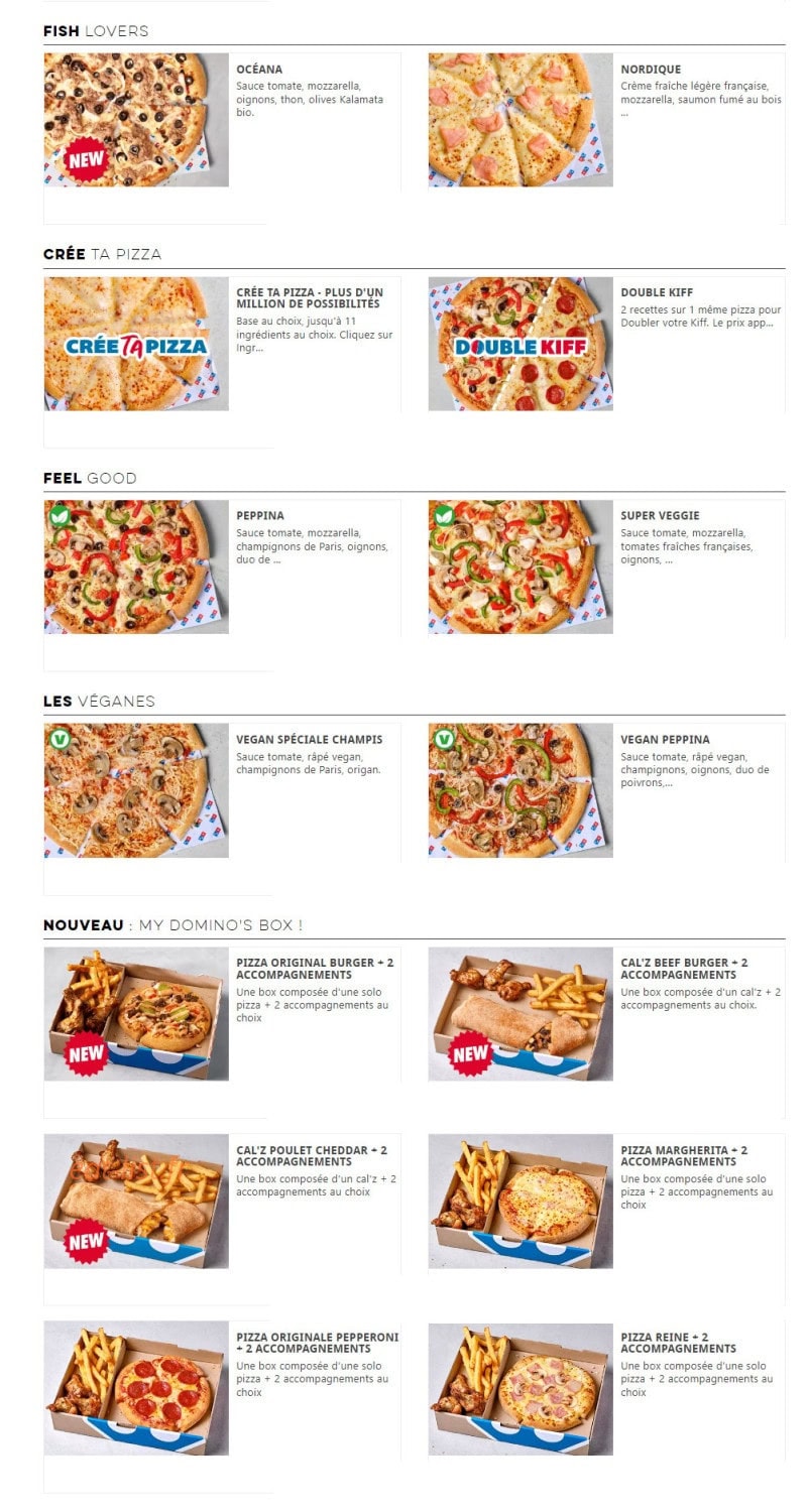 Domino's — carte page 4