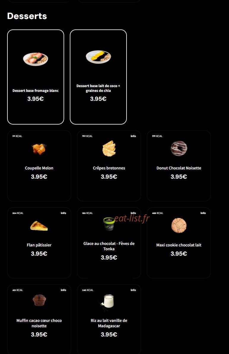 Eat Salad — carte page 6