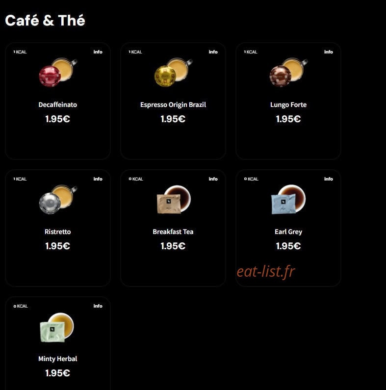 Eat Salad — carte page 8