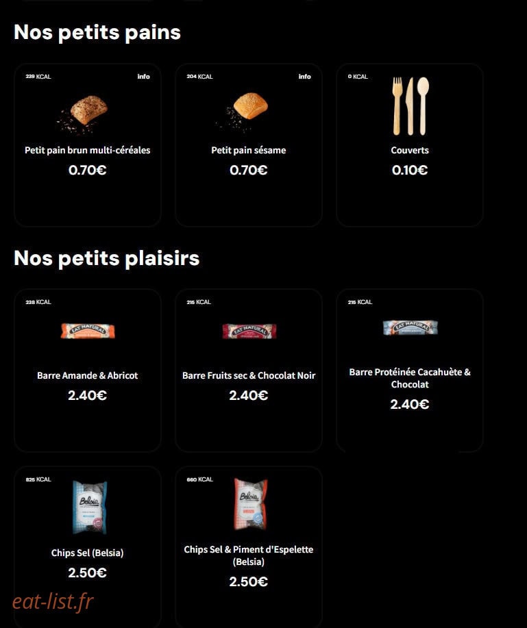 Eat Salad — carte page 7