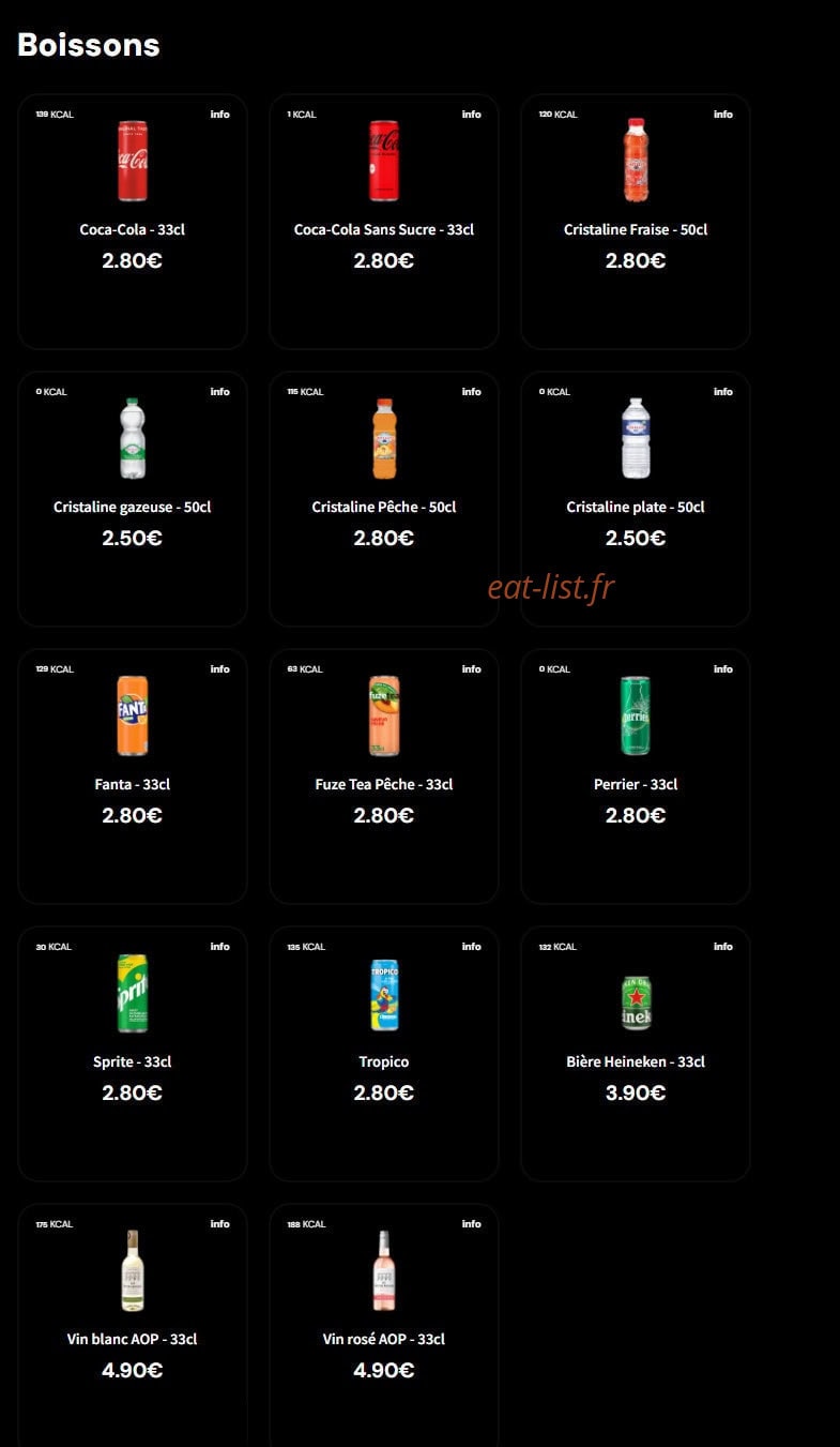 Eat Salad — carte page 5
