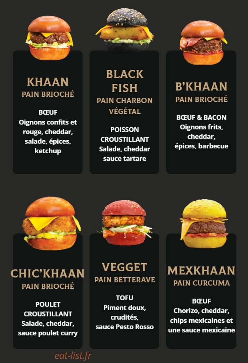 Khaan Burger & Poke — carte page 3