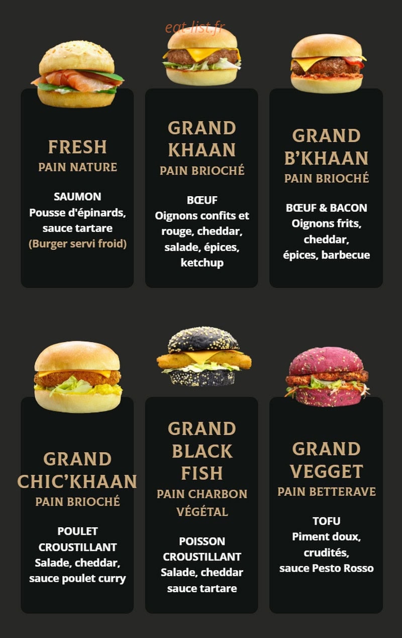 Khaan Burger & Poke — carte page 4