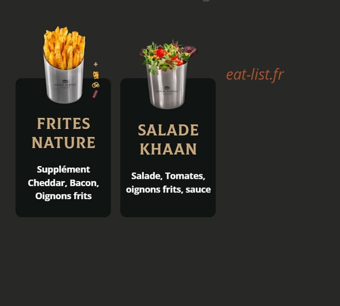Khaan Burger & Poke — carte page 5