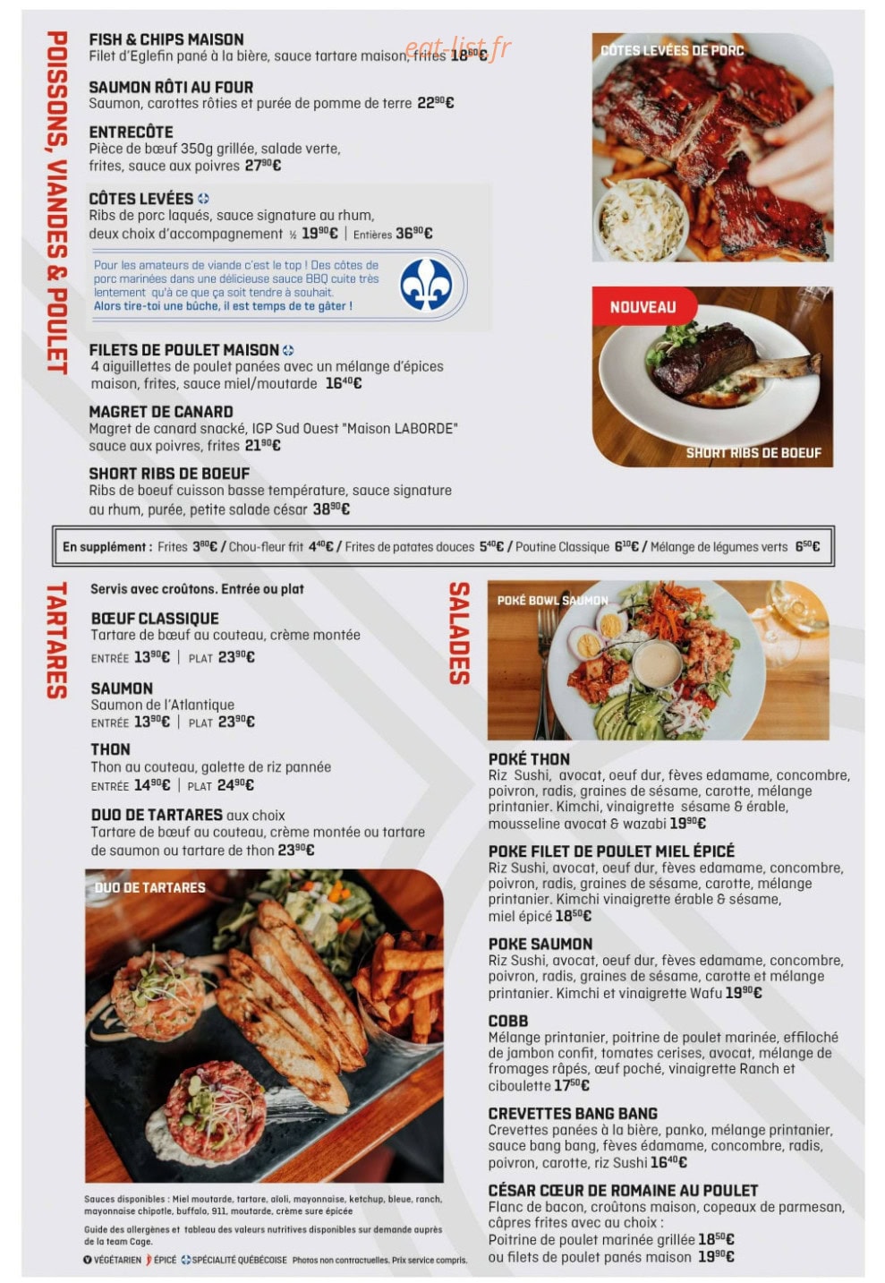 La Cage — carte page 3