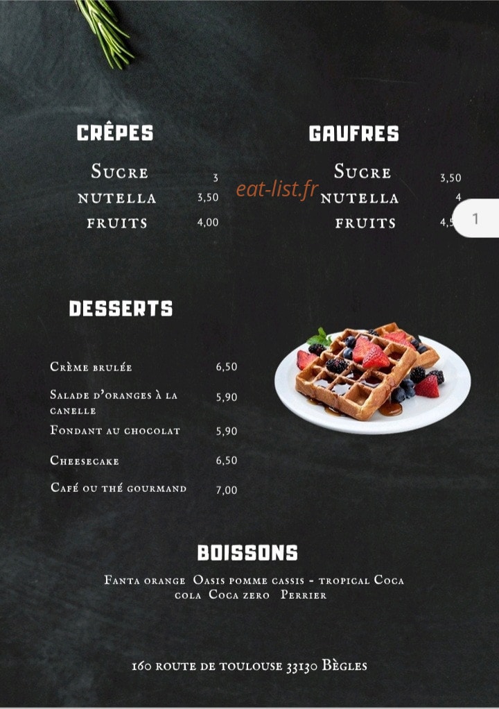 La Flamme — carte page 1