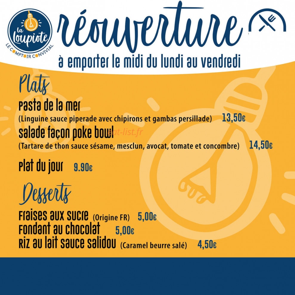 La loupiote — carte page 1