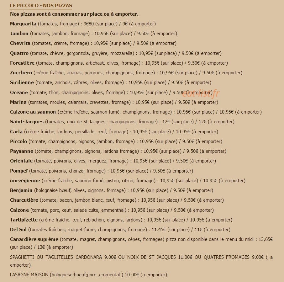 Le Piccolo — carte page 3
