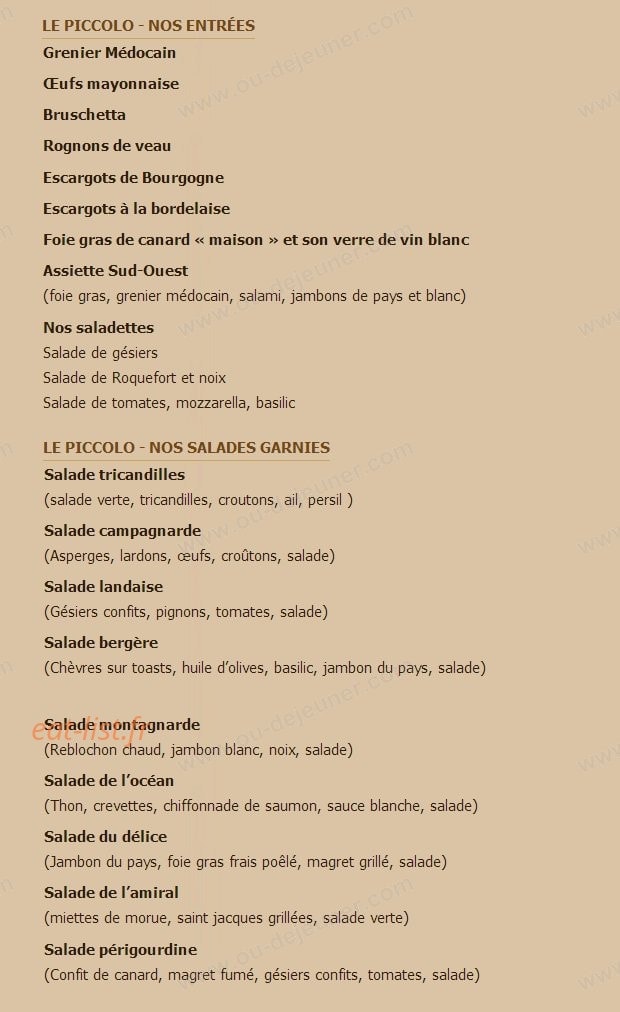 Le Piccolo — carte page 1