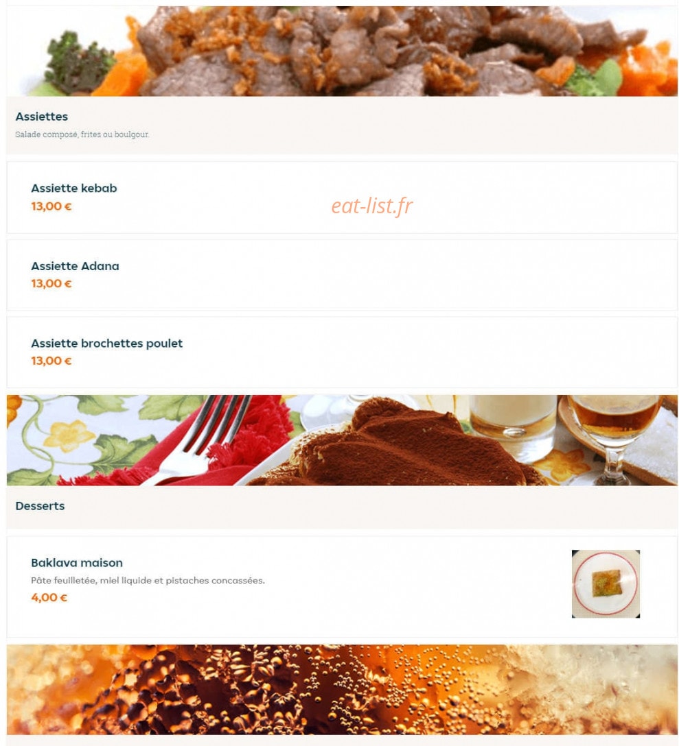 O'Kebab — carte page 2