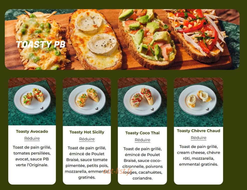 PB Poulet Braisé — carte page 4