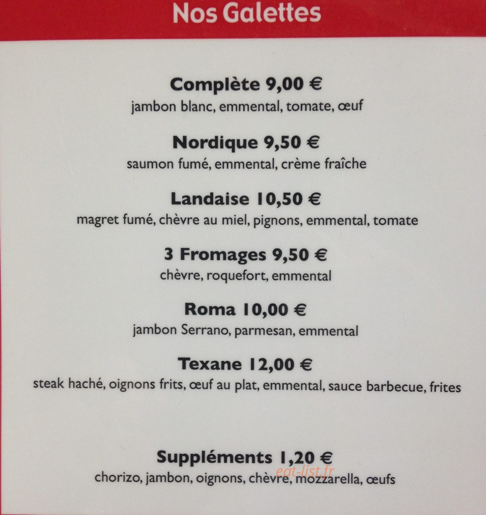 Sand'café — carte page 3