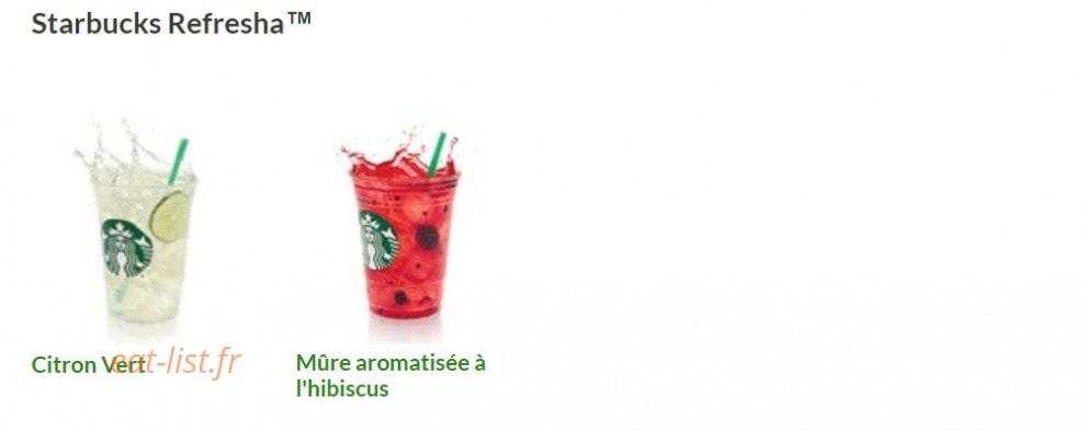 Starbucks coffee — carte page 11