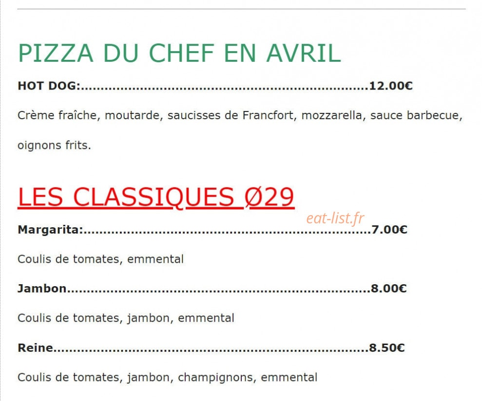 Pizza bingo — carte page 1