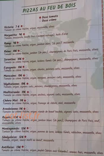 La case à pizz — carte page 2