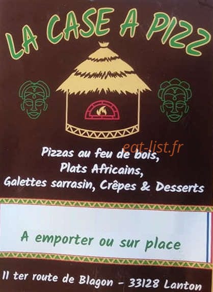 La case à pizz — carte page 1