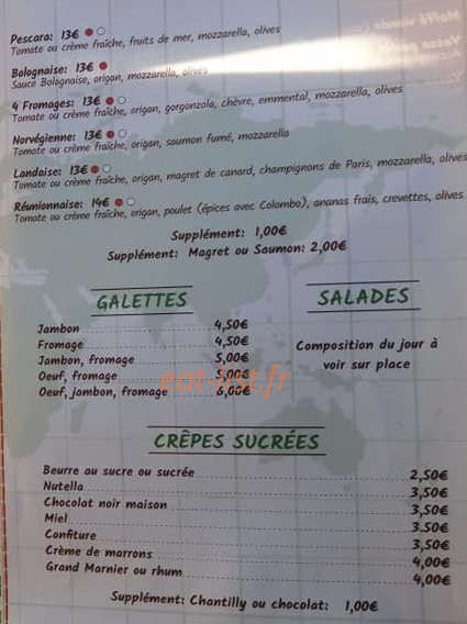 La case à pizz — carte page 3