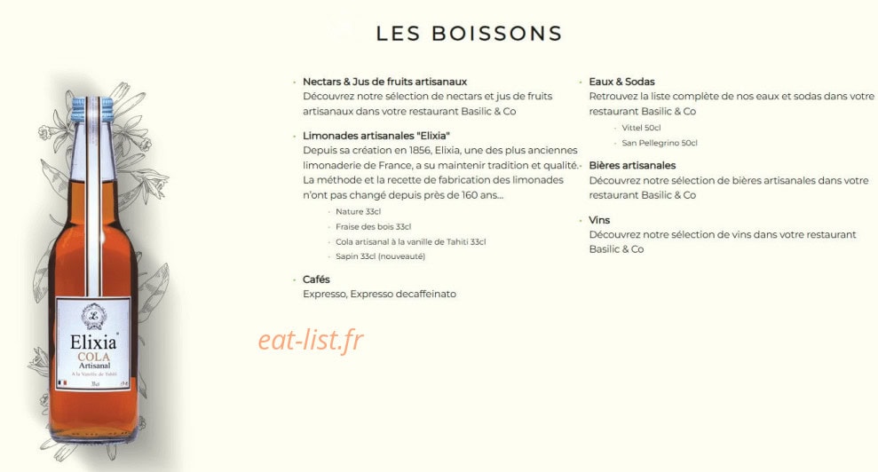 Basilic & Co — carte page 9