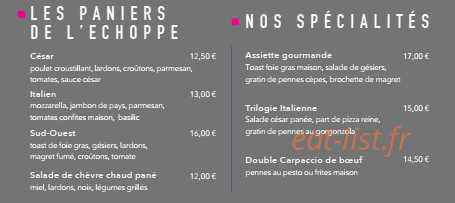 l'echoppe — carte page 2
