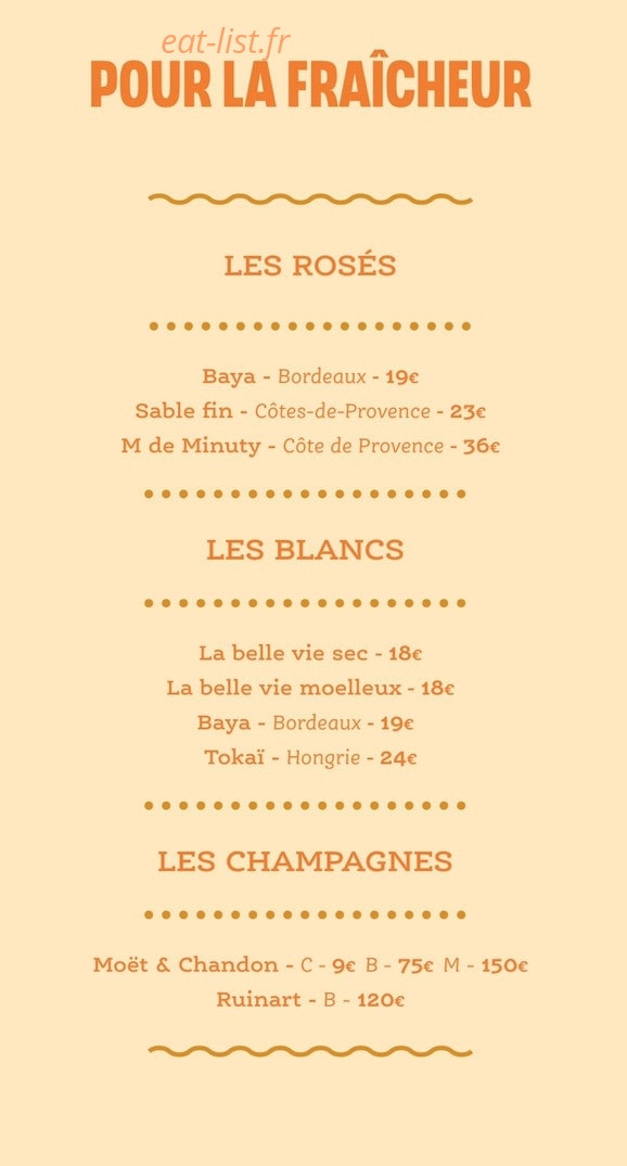 La Guinguette du Coq — carte page 11