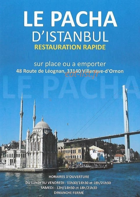 Le Pacha d'Istanbul — carte page 1