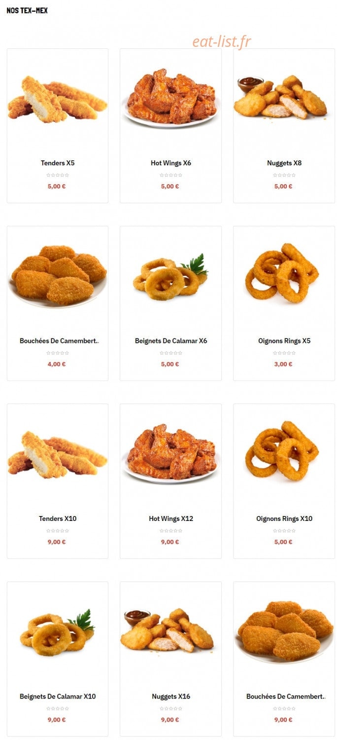 Quick Food — carte page 5