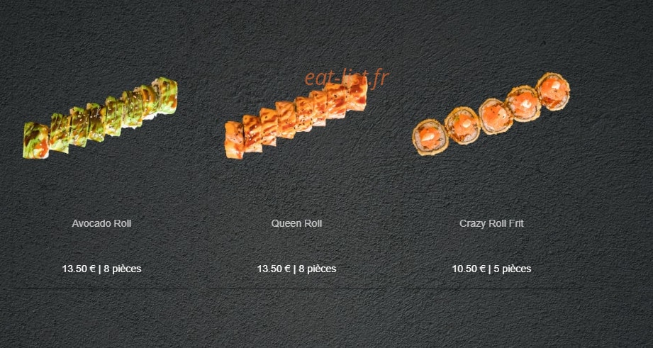 Sushi Forêt — carte page 9
