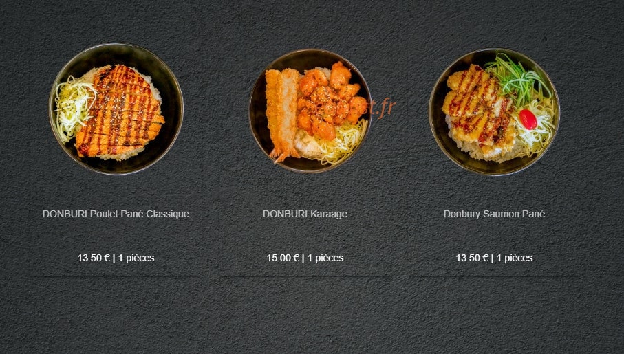 Sushi Forêt — carte page 12