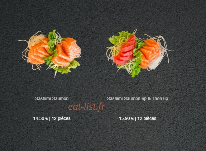Sushi Forêt — carte page 16
