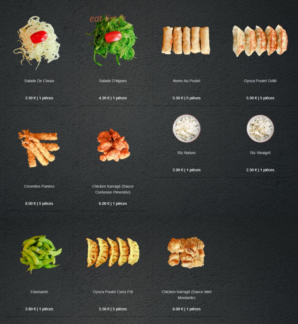 Sushi Forêt — carte page 2
