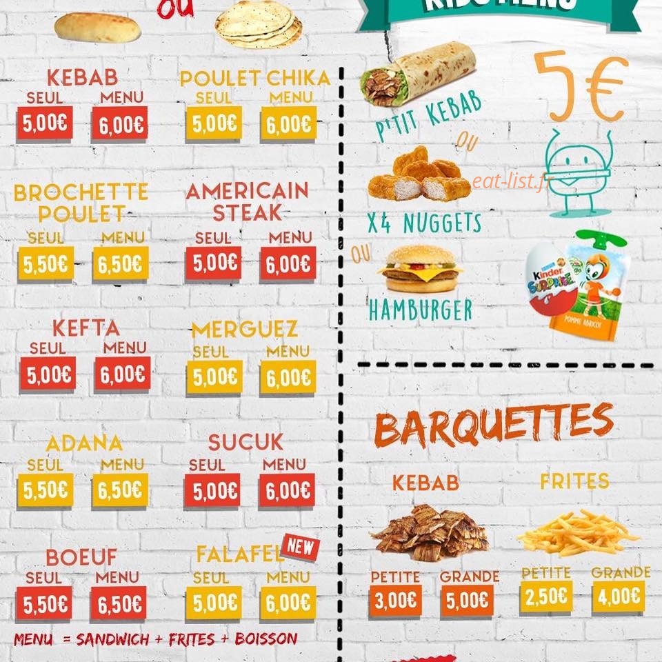 Best Of Kebab — carte page 4