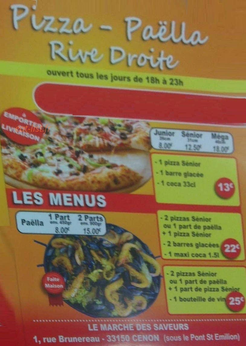 Le Marché Des Saveurs — carte page 1