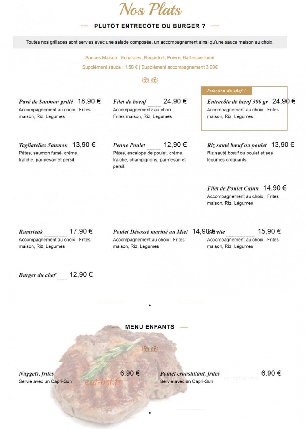 O Grill — carte page 2