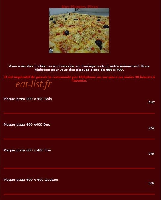 Pizzeria Marco — carte page 5