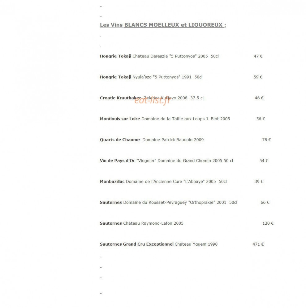 Restaurant La Cape — carte page 13
