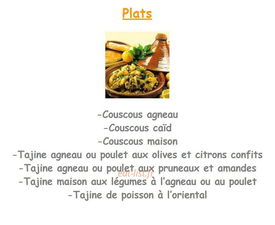 Saveurs Du Maghreb — carte page 2