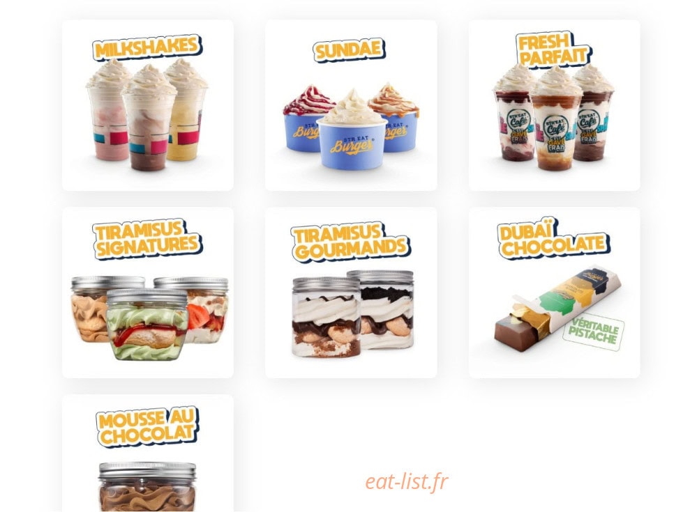 Str'eat Burger — carte page 7