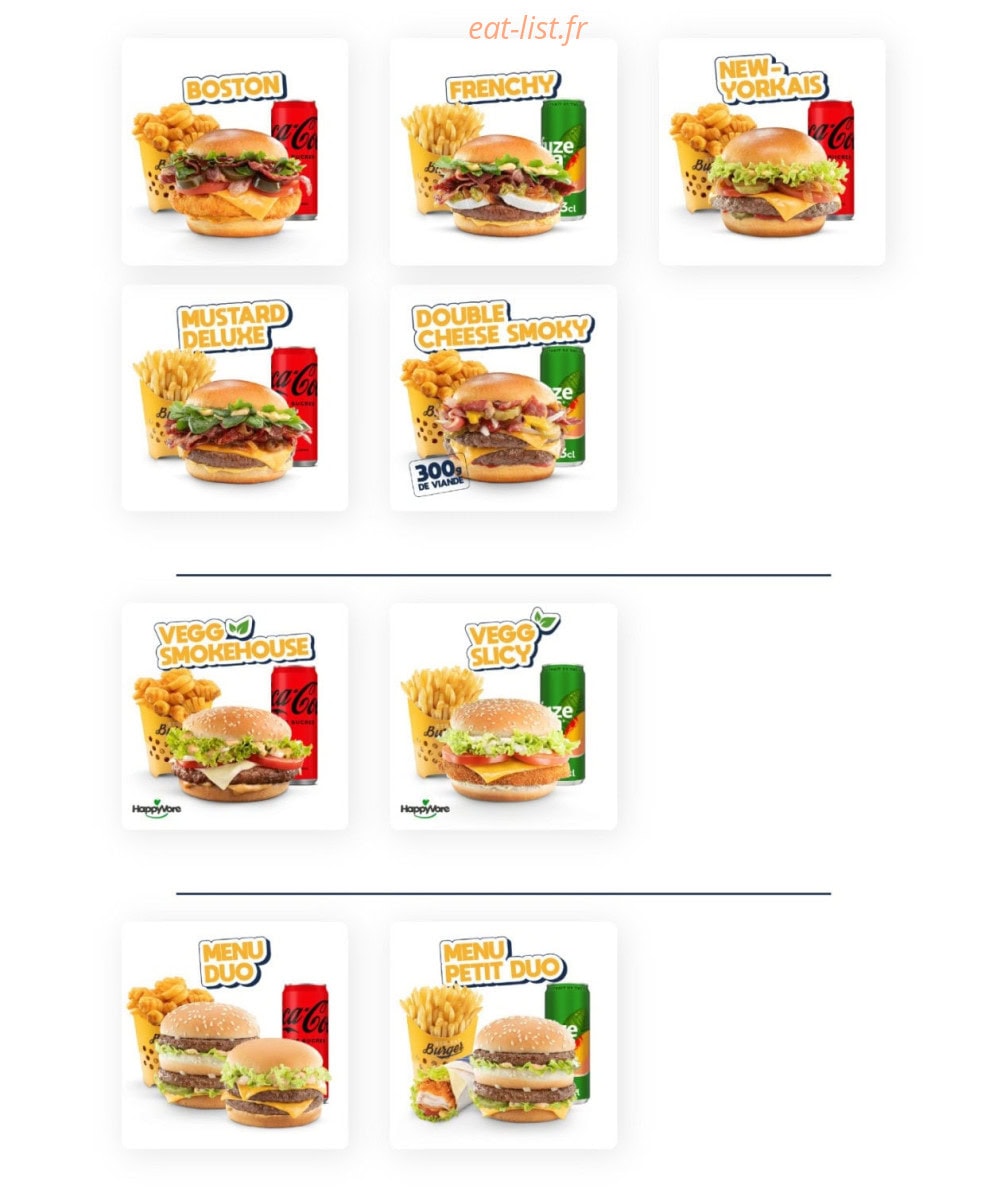 Str'eat Burger — carte page 3