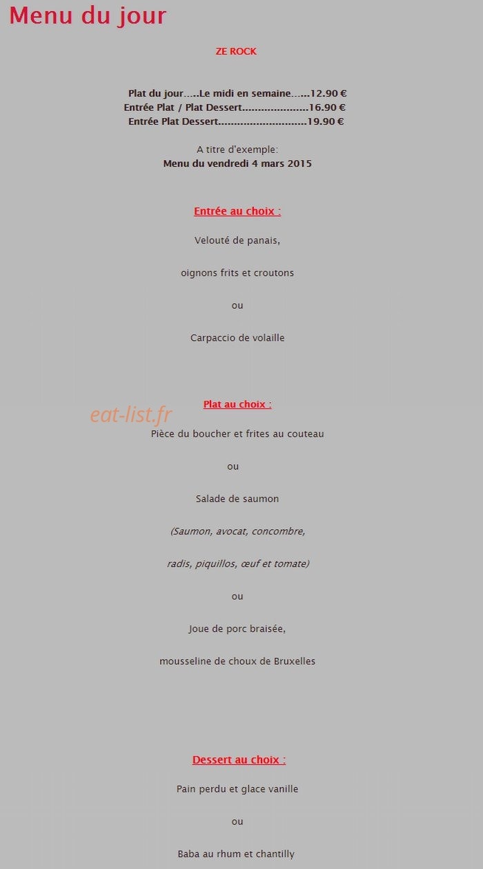 Ze Rock — carte page 5