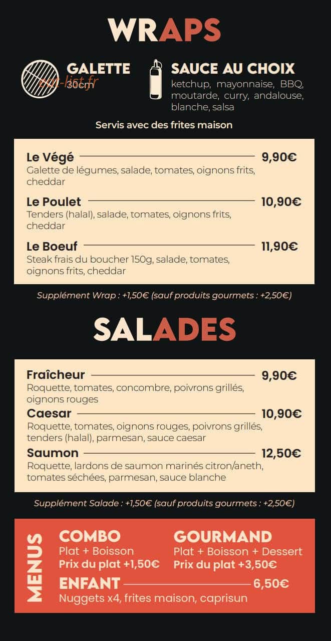 Lds Burger — carte page 2